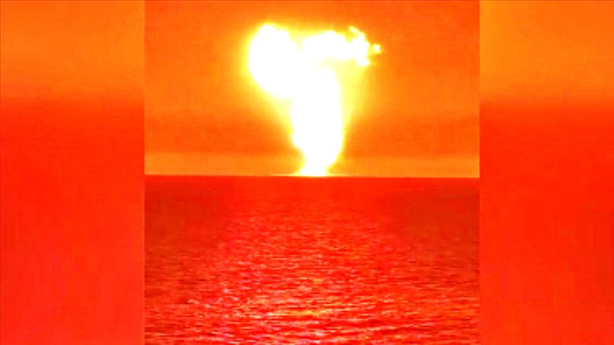 Hazar Denizi'nde patlama 1