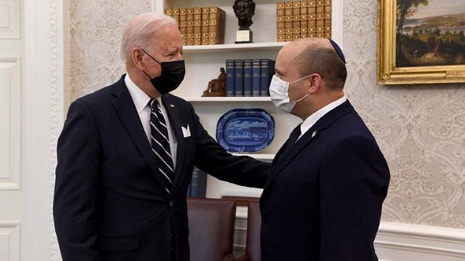 Naftali Bennett joe biden abd israil