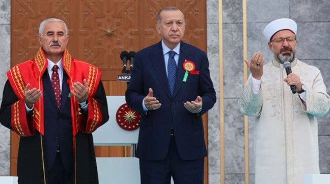 mehmet akarca ali erbaş recep tayyip erdoğan dualı açılış