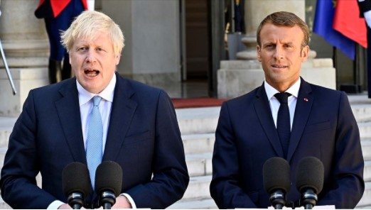 Emmanuel Macron Boris Johnson