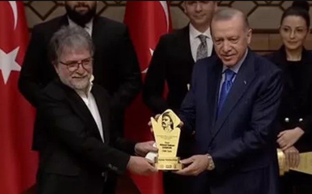 Yunus Emre Yılı Görsel ve İşitsel Medyada Doğru Türkçe Kullanımı Ödülleri ahmet hakan recep tayyip erdoğan