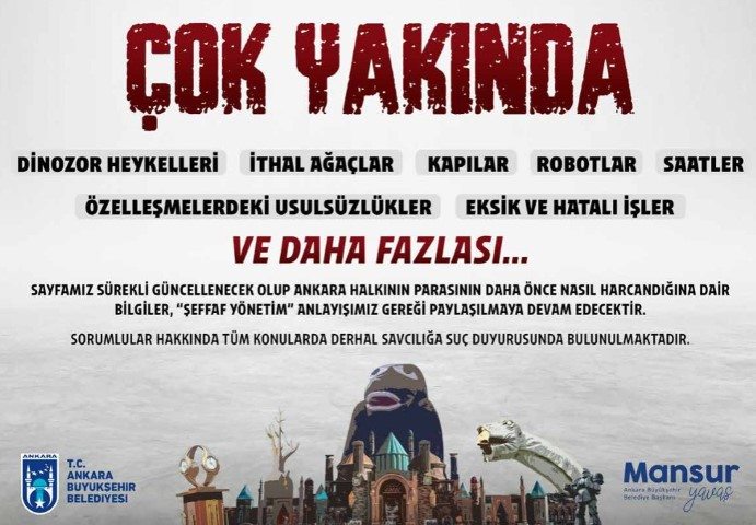 ankara büyükşehir belediye israf abb dinazor