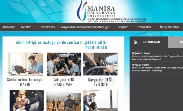 hitler manisa celal bayar üniversitesi