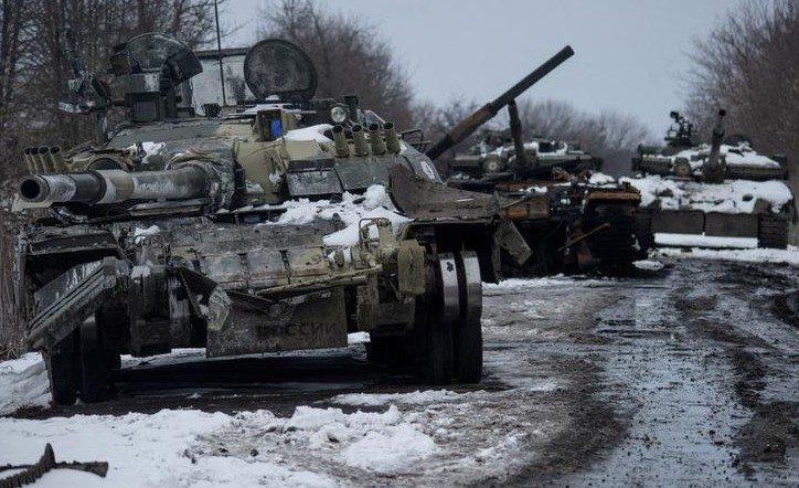 vurulmuş rus tankları rusya