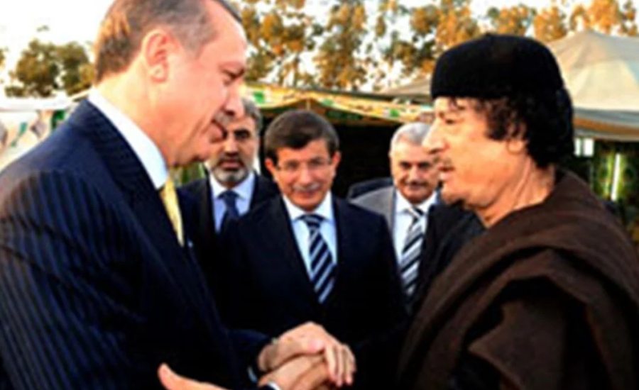 ahmet davutoğlu recep tayyip erdoğan muammer kaddafi