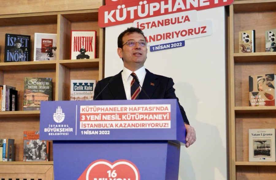 ekrem imamoğlu kütüphane