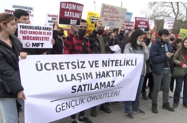 gençlik örgütleri ibb protesto zamlar