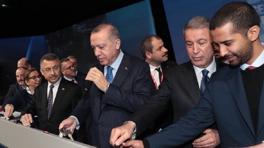 recep tayyip erdoğan hulusi akar fuat oktay mustafa varank bmc açılış