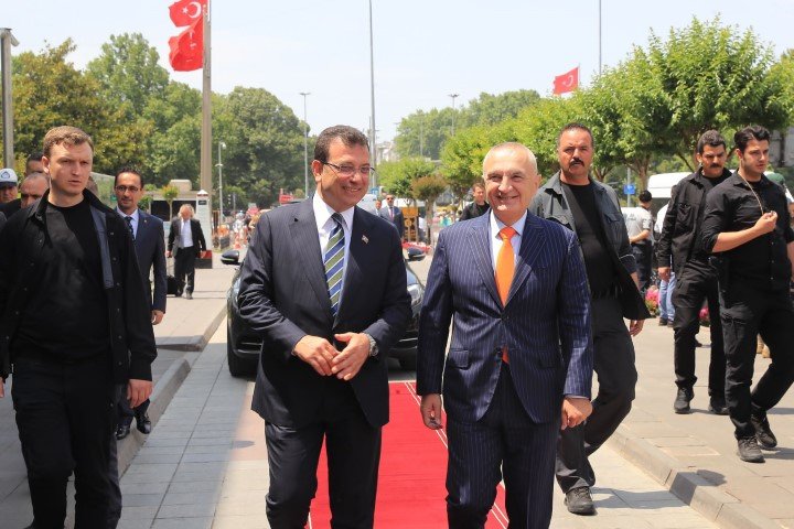 Ekrem imamoğlu Arnavutluk Cumhurbaşkanı ilir Meta 1