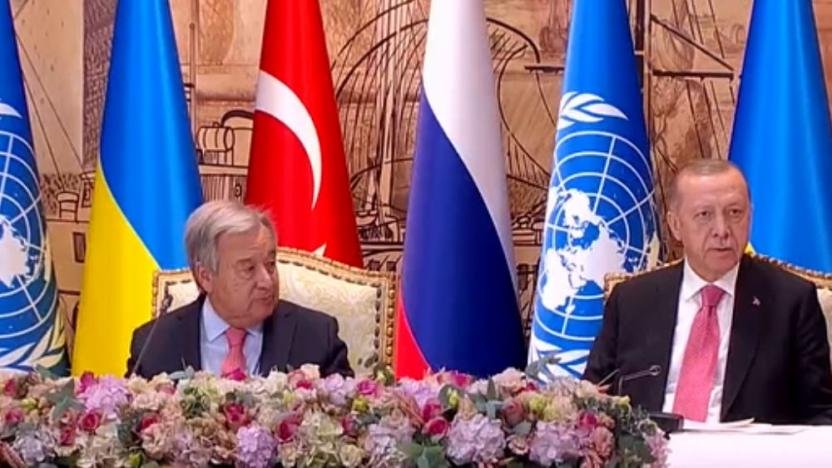 Antonio Guterres recep tayyip erdoğan tahıl koridoru