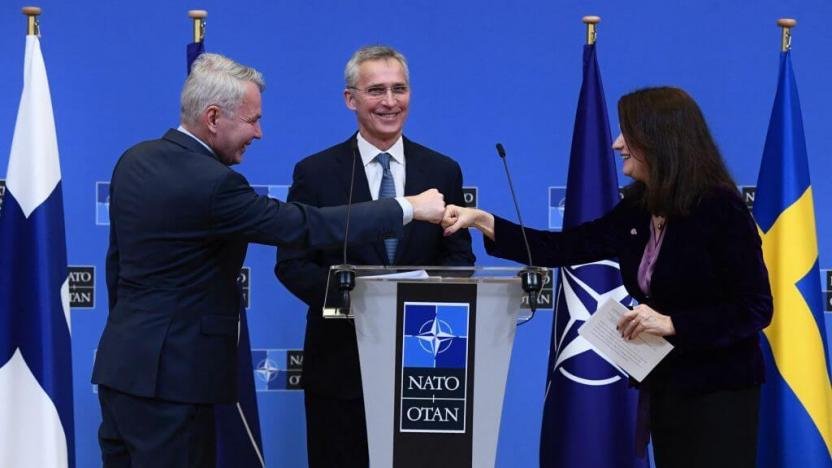 Jens Stoltenberg Finlandiya Pekka Haavisto nato İsveç Ann Linde