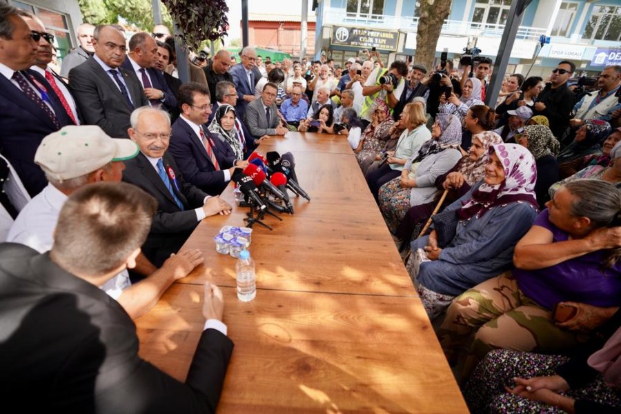 Kemal Kılıçdaroğlu ve İBB Başkanı Ekrem imamoğlu bugday tohumu ve mazot destegi köylüler