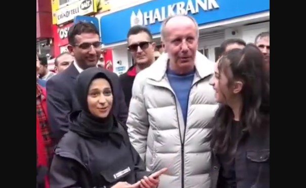 muharrem ince başörtülü kız