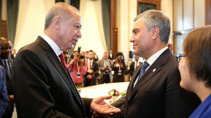 Rusya Duma Başkanı Vyaçeslav Volodin recep tayyip erdoğan