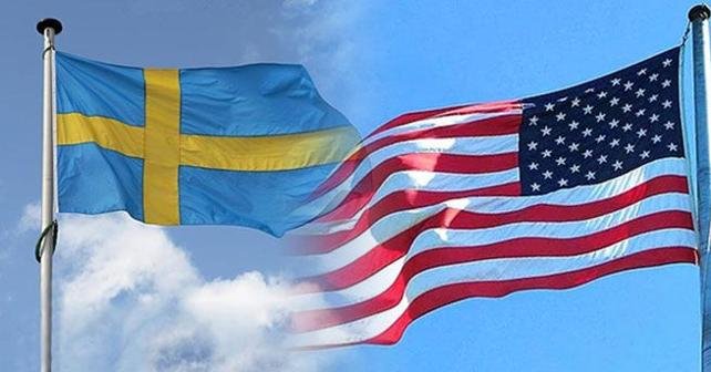 İsveç Bayrağı- ABD Bayrağı