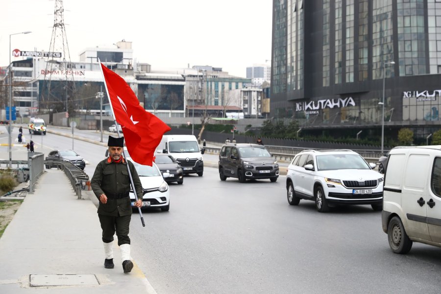 Çanakkale şehitleri için Bağcılar’dan Çanakkale’ye yürüyor (1)