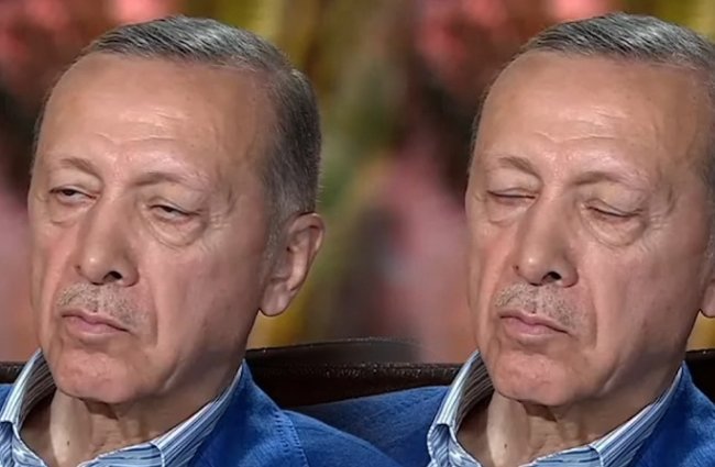 erdoğan uyuyakaldı