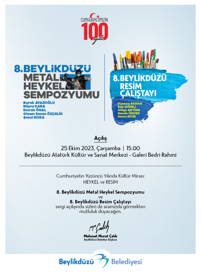 8. BEYLİKDÜZÜ RESİM ÇALIŞTAYI VE METAL HEYKEL SEMPOZYUMU AÇILIYOR